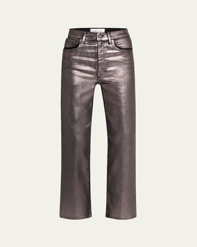 Le Sleek Straight Coated Jeans